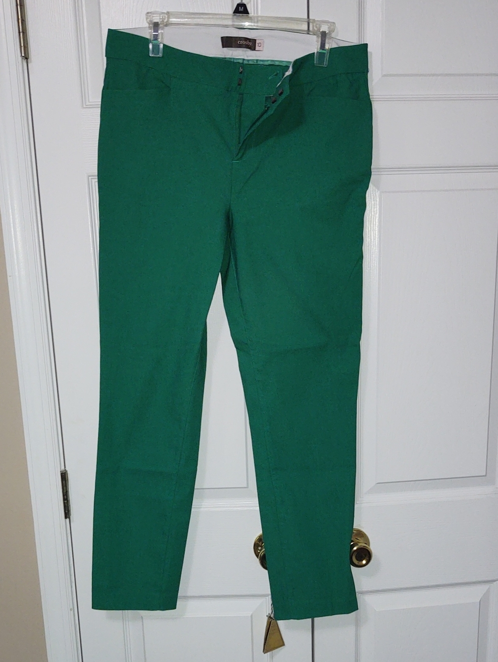 Green Slim Dress Pants